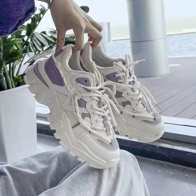 Women's Sneakers Spring Casual Platform Flat Sports Running Basket Tennis Shoes for Women - Image 5