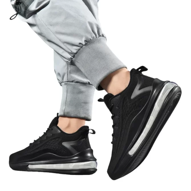 2024 Casual Shoes Breathable and Anti slip Walking Shoes Men's Shoes Outdoor Comfortable and Fashionable Lace up Running Shoes - Image 2
