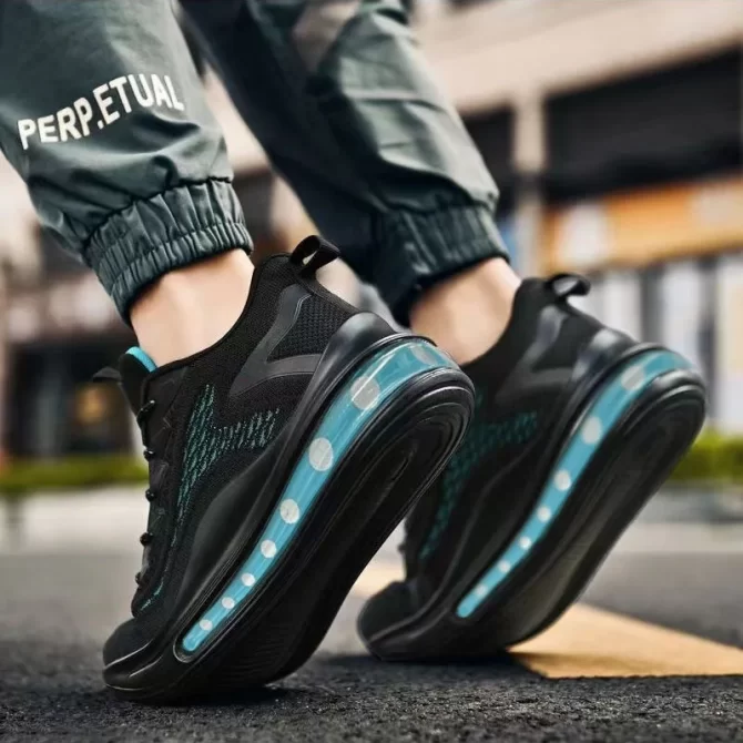 2024 Casual Shoes Breathable and Anti slip Walking Shoes Men's Shoes Outdoor Comfortable and Fashionable Lace up Running Shoes - Image 6
