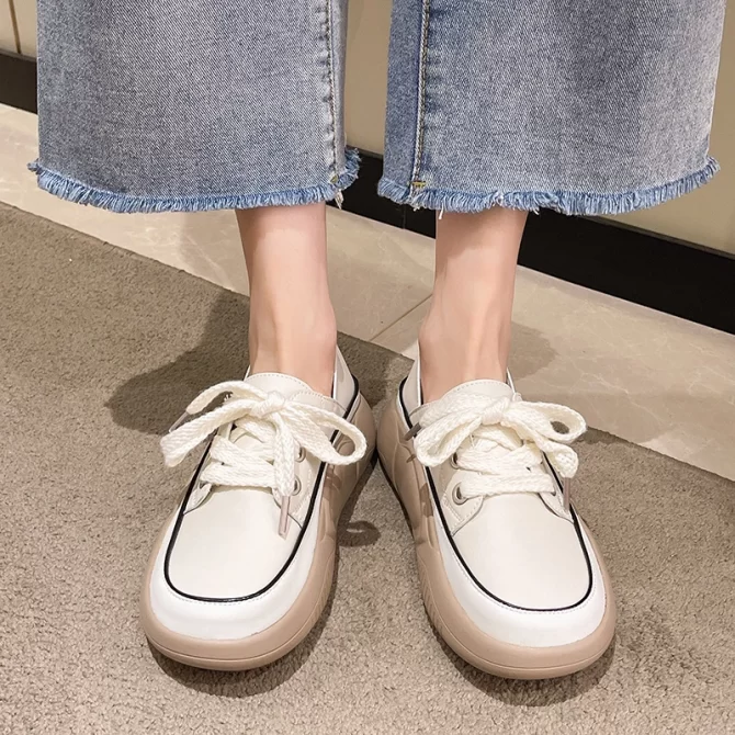 Platform Sneakers Women Shoes Height Increase Plus Size Woman Shoes Designer Sneakers White Designer Shoes Shoes for Women - Image 5