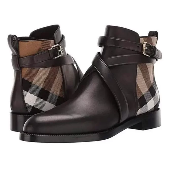 2023 Women Pu Leather Boots Women Casual Shoes Ankle High Fashion Boots Casual
