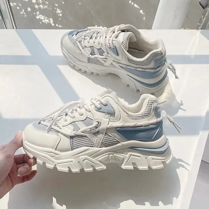 Women's Sneakers Spring Casual Platform Flat Sports Running Basket Tennis Shoes for Women