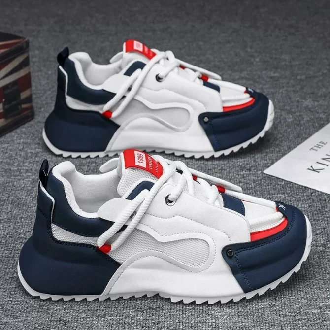 Men Sneaker Breathable Casual Shoe Thick Sole Heightening Shoes for Men Designer Platform Running Shoe - Image 2