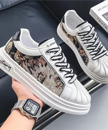 Men Shoes Sneakers Summer Breathable Anti-slip Lightweight Casual Sports Canvas Shoes Shell Head Design Shoes for Men