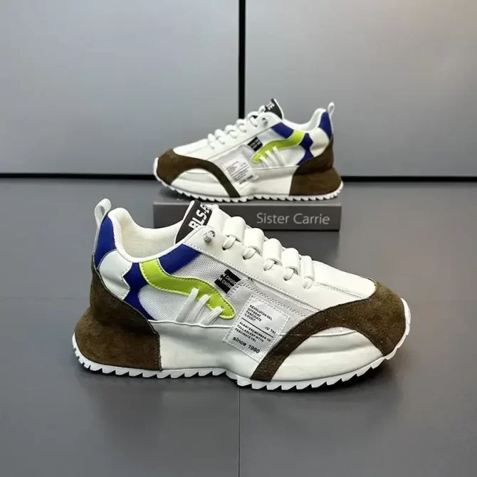 Men's Sneakers Luxury Brand Leisure Shoes Designer Platform Running Shoe Leather Casual Shoes for Men Tenis Shoes 2024 - Image 4