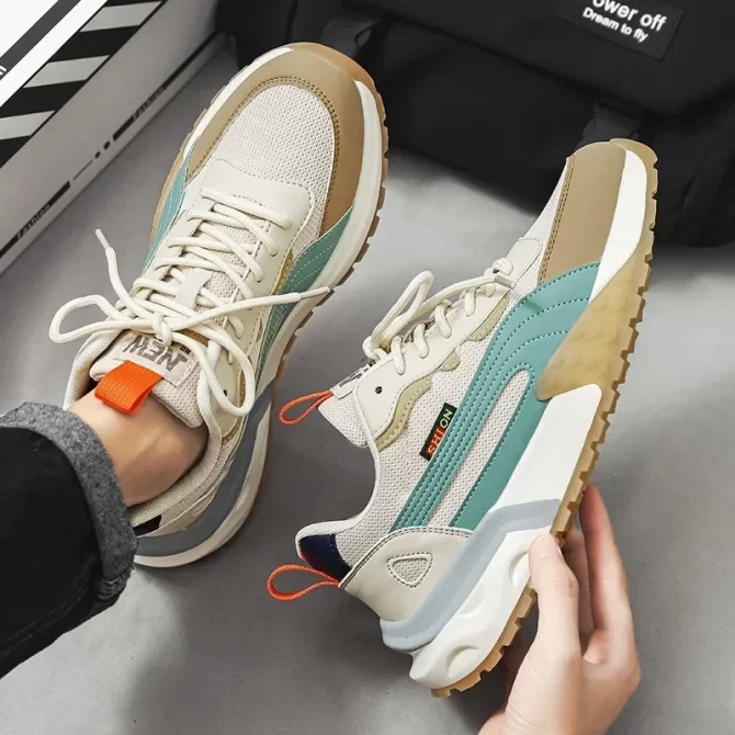 Men's Sneakers Luxury Brand Casual Shoe New Mesh Breathable Sport Running Shoes for Men - Image 4